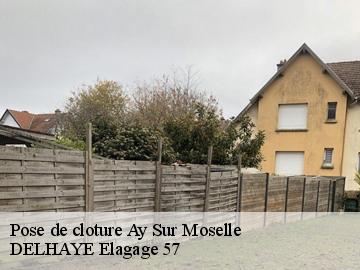 Pose de cloture  ay-sur-moselle-57300 DELHAYE Elagage 57