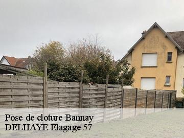 Pose de cloture  bannay-57220 DELHAYE Elagage 57
