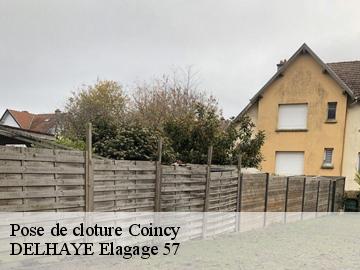 Pose de cloture  coincy-57530 DELHAYE Elagage 57